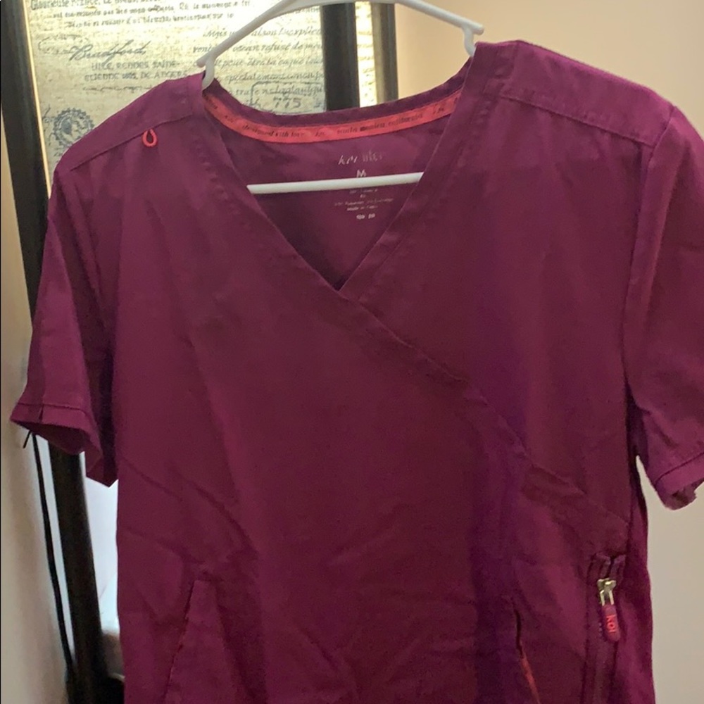 Koi matching medical scrub outfit